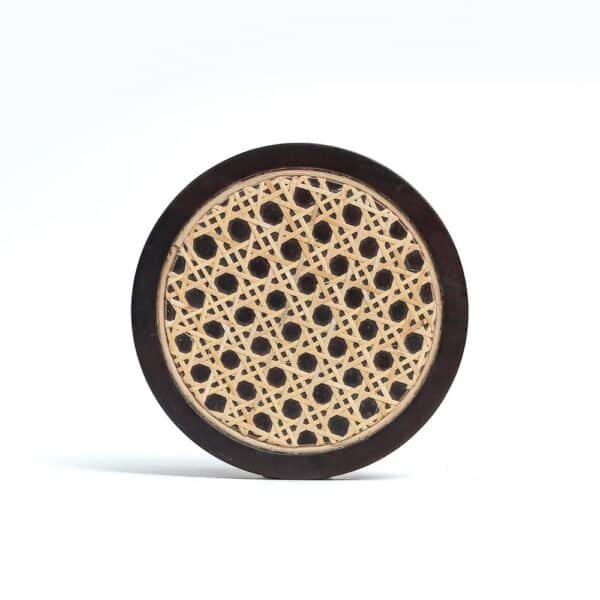 Rosemary Walnut Disc Wicker Trivet - Image 3