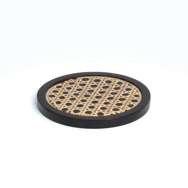 Rosemary Walnut Disc Wicker Trivet - Image 4