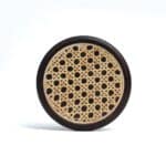 Rosemary Walnut Oval Wicker Trivet - Image 3