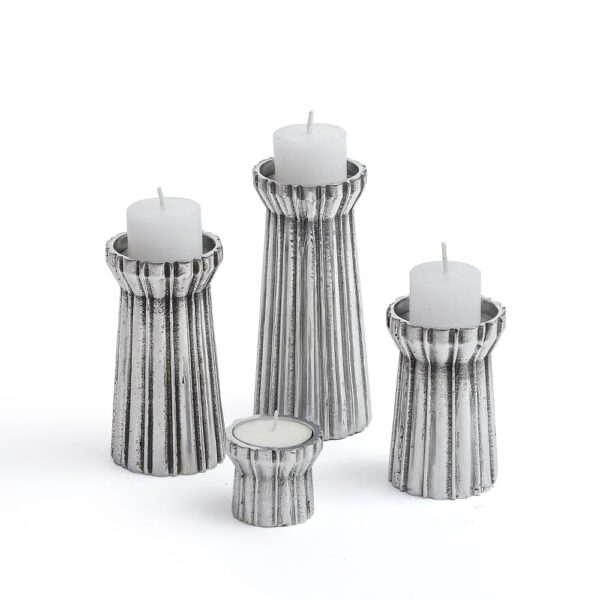 Qutub Silver Candle Stand - T light - Image 2