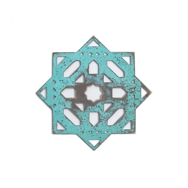 Mantra Coasters turquoise - set of 2 - Image 2
