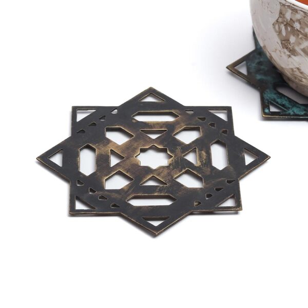 Mantra Coasters Brown - set of 2 - Image 4