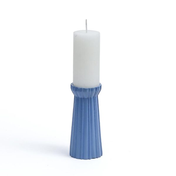 Qutub  Azure Blue Candle Stand - Large