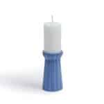 Qutub  Azure Blue Candle Stand - Medium