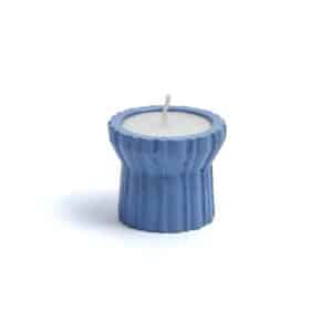 Qutub  Azure Blue Candle Stand - T light