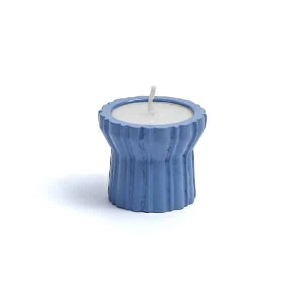 Qutub  Azure Blue Candle Stand - T light