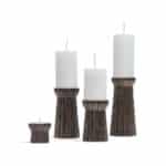 Qutub Gold Candle Stand - set of 4