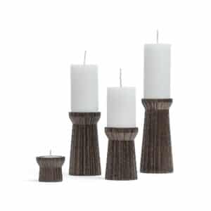 Qutub Gold Candle Stand - set of 4