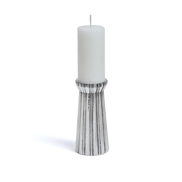 Qutub Silver Candle Stand - Large