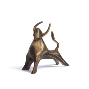 Bull - sculpture brass