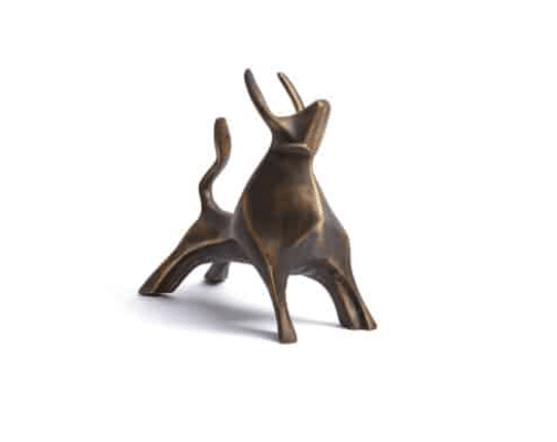 Bull Sculpture Brass