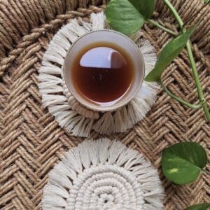 Macrame Round Coasters (set of 2)