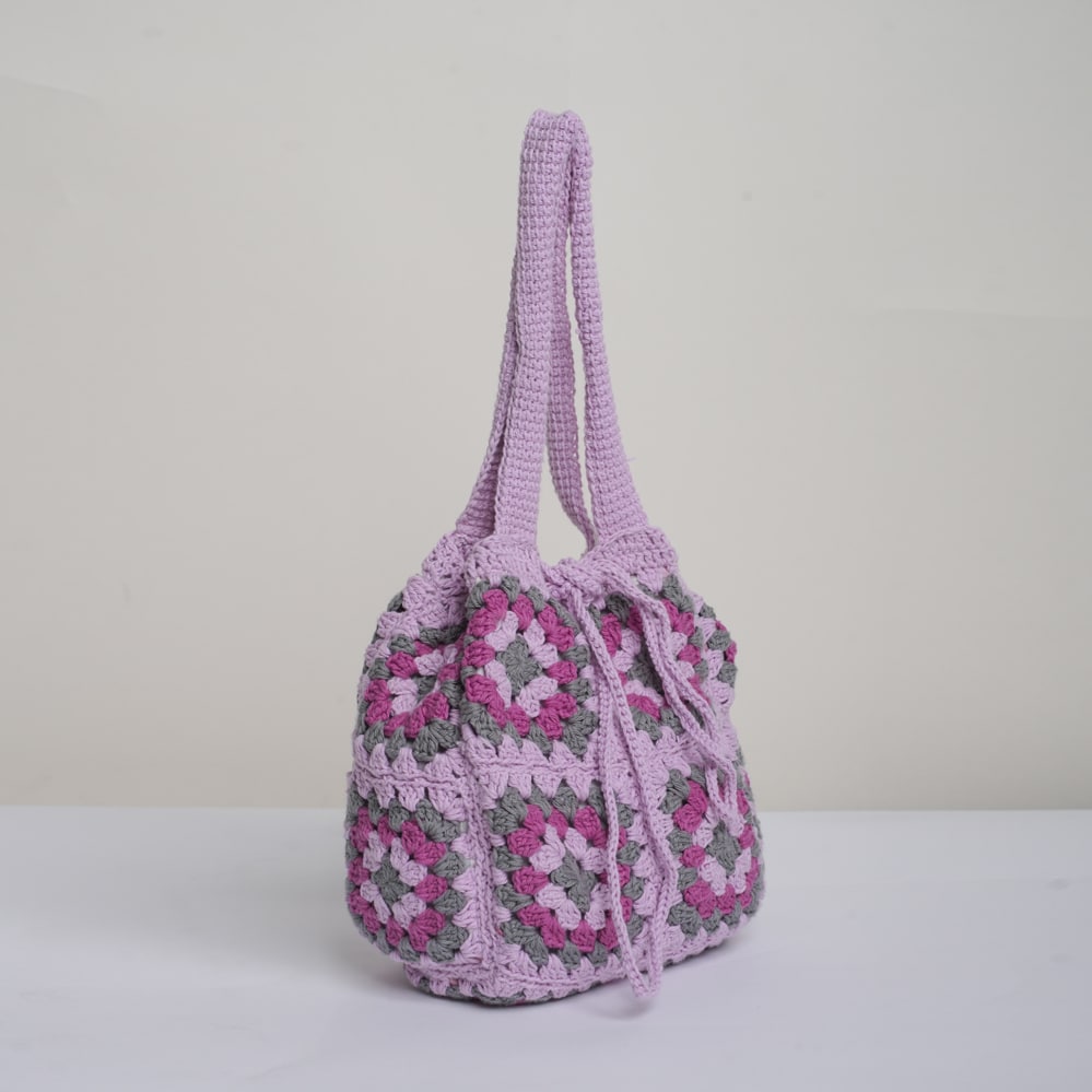 The Purple Crochet Tote - Image 3