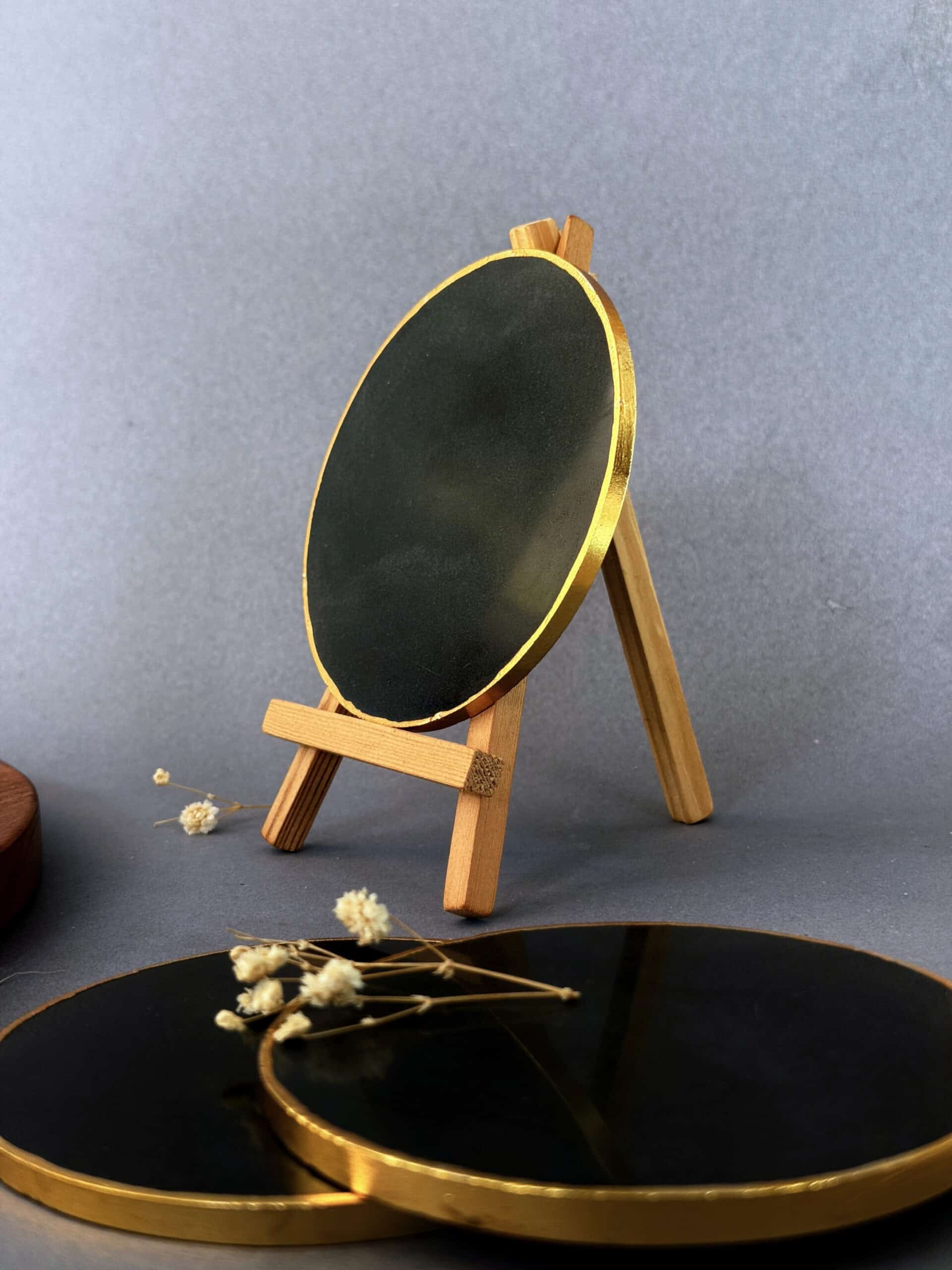 Golden Round Coasters - 4