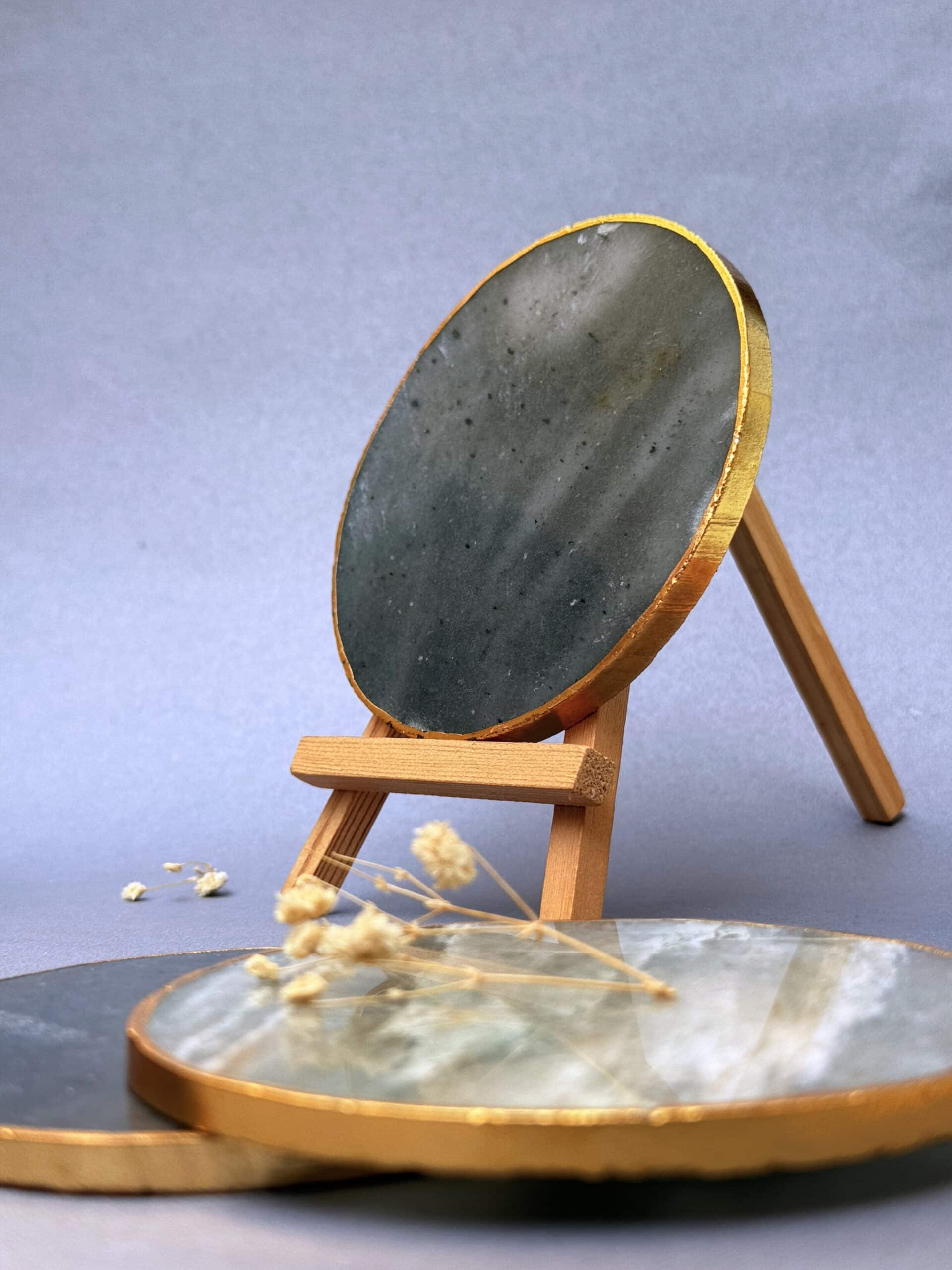 Golden Round Coasters - 1