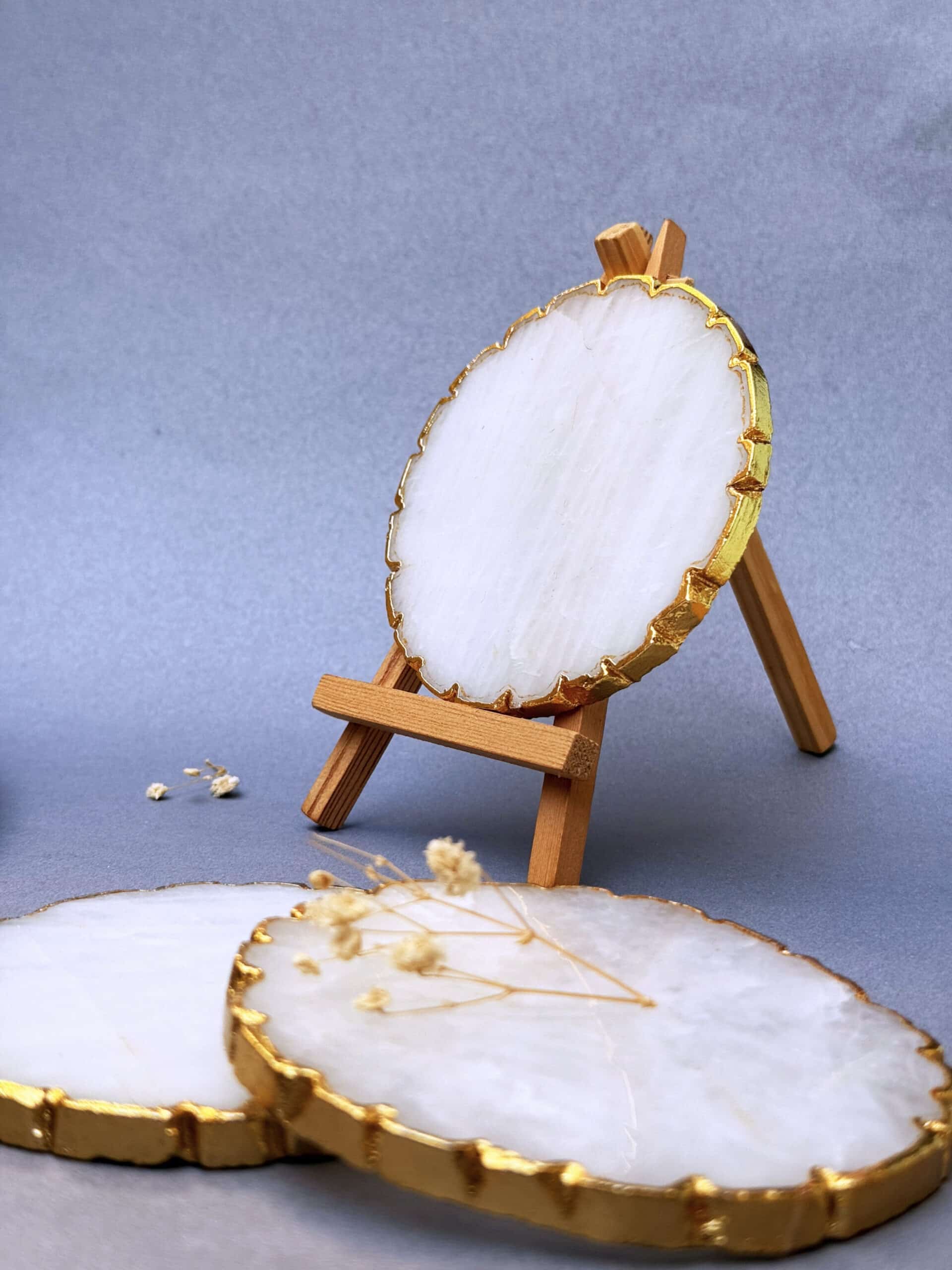 Golden Round Coasters - 2